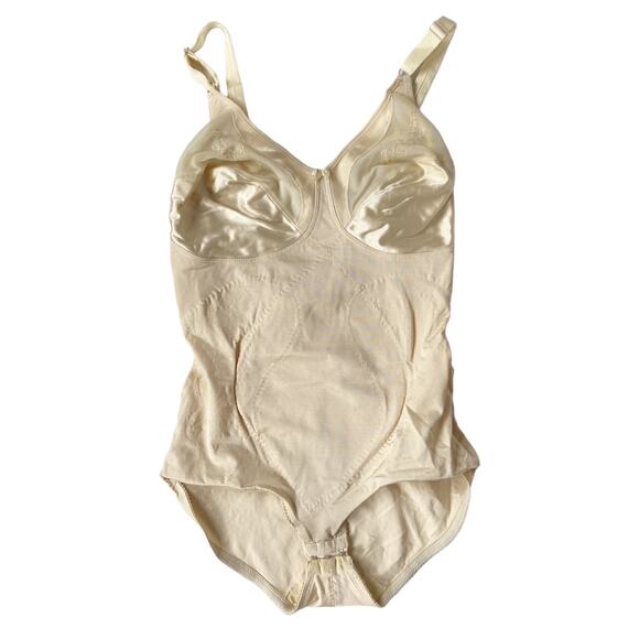 Vintage Lingerie Bodysuit Shapewear Waist Cincer Minimizer by Lilyette 40D